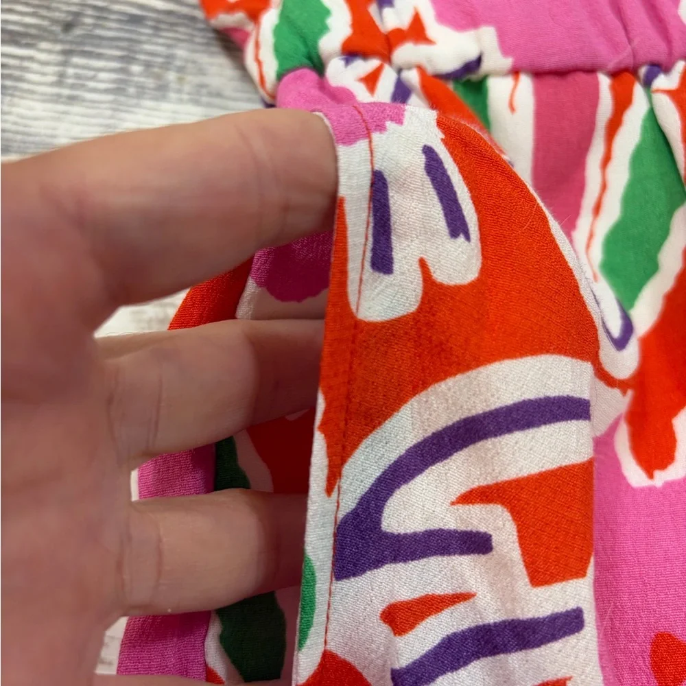 Diane Von Furstenberg XS 4-5 Girls Pink Floral Groove Button Front For Target